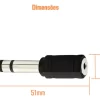 Adaptador Plugue P2 Fêmea Para P10 Macho Áudio Estéreo - Image 3