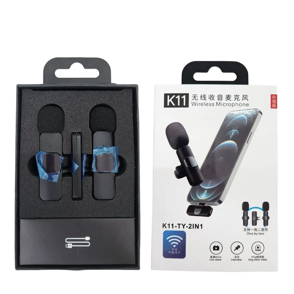 MICROFONE DE LAPELA SEM FIO 2 EM 1 - TIPO-C - Imagem 3