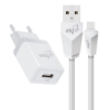 Kit Carregador Parede ELG KTC10WC 1 Saída USB Tipo-C